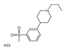 4-[3-(甲基磺酰基)苯基]-1-丙基哌啶盐酸盐结构式