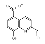 8-羟基-5-硝基喹啉-2-甲醛结构式