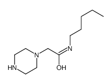 N-pentyl-2-piperazin-1-ylacetamide结构式