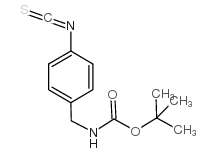 4-(Boc-氨基甲基)苯基异硫氰酸酯结构式