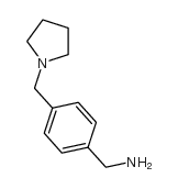 4-吡咯烷-1-基甲基苄胺结构式
