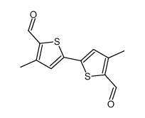 5-(5-formyl-4-methylthiophen-2-yl)-3-methylthiophene-2-carbaldehyde Structure