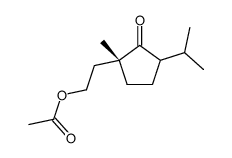 2-[(1R)-1-methyl-2-oxo-3-propan-2-ylcyclopentyl]ethyl acetate结构式