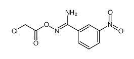 N-chloroacetoxy-3-nitro-benzamidine Structure