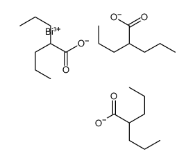 bismuth(3+) tris(2-propylvalerate) Structure