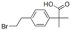 2-(4-(2-溴乙基)苯基)-2-甲基丙酸结构式