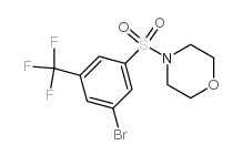4-(3-溴-5-三氟甲基苯基磺酰基)吗啉结构式