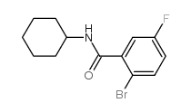 N-环己基-2-溴-5-氟苯甲酰胺结构式