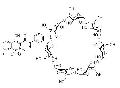 吡罗昔康-beta-环糊精结构式