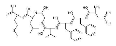 (2S)-2-[[(2S)-2-[[2-[[(2S)-2-[[(2S)-2-[[(2S)-2-[[(2S)-2,4-diamino-4-oxobutanoyl]amino]-3-phenylpropanoyl]amino]-3-phenylpropanoyl]amino]-3-methylbutanoyl]amino]acetyl]amino]-4-methylpentanoyl]amino]-4-methylsulfanylbutanoic acid Structure