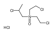 2-chloro-N,N-bis(2-chloroethyl)propan-1-amine oxide,hydrochloride Structure