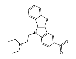 diethyl-[2-(3-nitro-benzo[4,5]thieno[3,2-b]indol-10-yl)-ethyl]-amine结构式