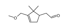 (3-methoxymethyl-2,2-dimethyl-cyclopent-3-enyl)-acetaldehyde结构式