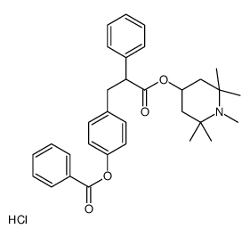 [4-[3-oxo-3-(1,2,2,6,6-pentamethylpiperidin-4-yl)oxy-2-phenylpropyl]phenyl] benzoate,hydrochloride结构式