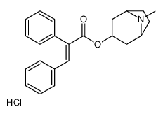 (8-methyl-8-azoniabicyclo[3.2.1]octan-3-yl) (E)-2,3-diphenylprop-2-enoate,chloride结构式