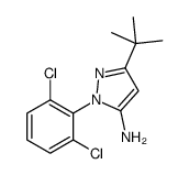 5-叔丁基-2-(2,6-二氯-苯基)-2H-吡唑-3-胺结构式