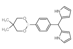 5-(4-(5,5-二甲基-1,3,2-二氧杂硼烷)苯基)二吡咯甲烷结构式