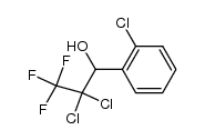 2,2-dichloro-1-(2-chlorophenyl)-3,3,3-trifluoropropan-1-ol结构式