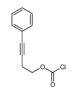 4-phenylbut-3-ynyl carbonochloridate Structure