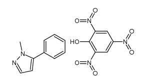 1-methyl-5-phenyl-1H-pyrazole, picrate结构式