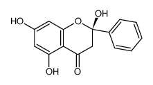 (S)-2,5,7-Trihydroxy-2-phenyl-chroman-4-one Structure