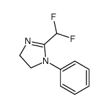 2-(二氟甲基)-1-苯基-4,5-二氢-1H-咪唑结构式