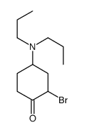 2-bromo-4-(dipropylamino)cyclohexan-1-one Structure