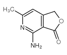 4-氨基-6-甲基呋喃并[3,4-c]吡啶-3(1H)-酮结构式