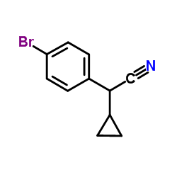 (4-Bromophenyl)(cyclopropyl)acetonitrile Structure