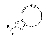 Cyclodeca-1,3-dien-5-yn-1-yl trifluoromethanesulphonate结构式