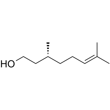 (+)-β-Citronellol结构式