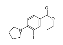 3-碘-4-(吡咯烷-1-基)苯甲酸乙酯结构式