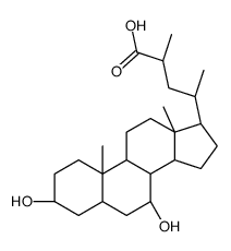 23-methylursodeoxycholic acid Structure
