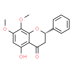 5-羟基-7,8-二甲氧基黄烷酮结构式