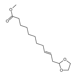methyl 11-(1,3-dioxolan-2-yl)undec-9-enoate结构式