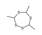 3,5,7-trimethyl-1,2,4,6-tetrathiepane Structure