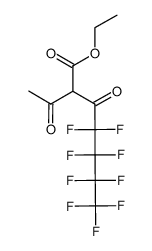 ethyl 2-acetyl-4,4,5,5,6,6,7,7,7-nonafluoro-3-oxoheptanoate Structure