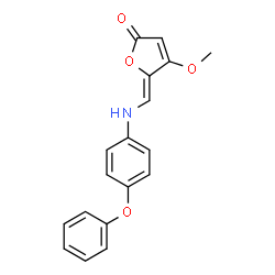 4-METHOXY-5-[(4-PHENOXYANILINO)METHYLENE]-2(5H)-FURANONE Structure