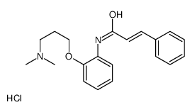 dimethyl-[3-[2-[[(E)-3-phenylprop-2-enoyl]amino]phenoxy]propyl]azanium,chloride结构式