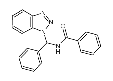 N-(1H-苯并三唑-1-基苯基甲基)苯酰胺结构式