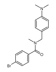 4-bromo-N-(4-(dimethylamino)benzyl)-N-methylbenzamide结构式