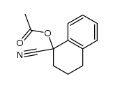 (+/-)-1-cyano-1,2,3,4-tetrahydronaphthalen-1-yl acetate Structure
