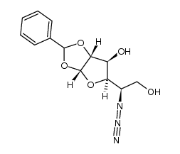 5-azido-5-deoxy-1,2-O-benzylidene-α-D-glucofuranose Structure
