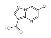 6-氯吡唑并[1,5-a]嘧啶-3-羧酸结构式