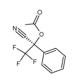 (R)-1-cyano-2,2,2-trifluoro-1-phenylethyl acetate结构式