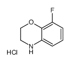 8-氟-3,4-二氢-2H-苯并[b][1,4]噁嗪盐酸盐结构式