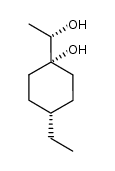 trans-4-ethyl-1-(1S-hydroxyethyl)cyclohexanol结构式