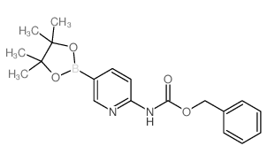 2-Cbz-氨基吡啶-5-硼酸频那醇酯结构式