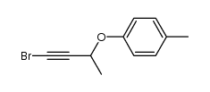 1-((4-bromobut-3-yn-2-yl)oxy)-4-methylbenzene结构式