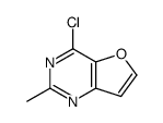 4-氯-2-甲基呋喃并[3,2-d]嘧啶结构式